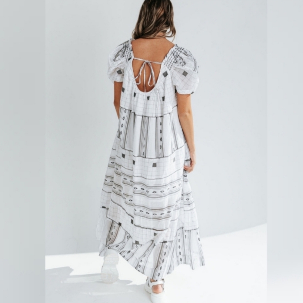 Free People  | Jamie Dress in Black & White - Picture 9 of 14